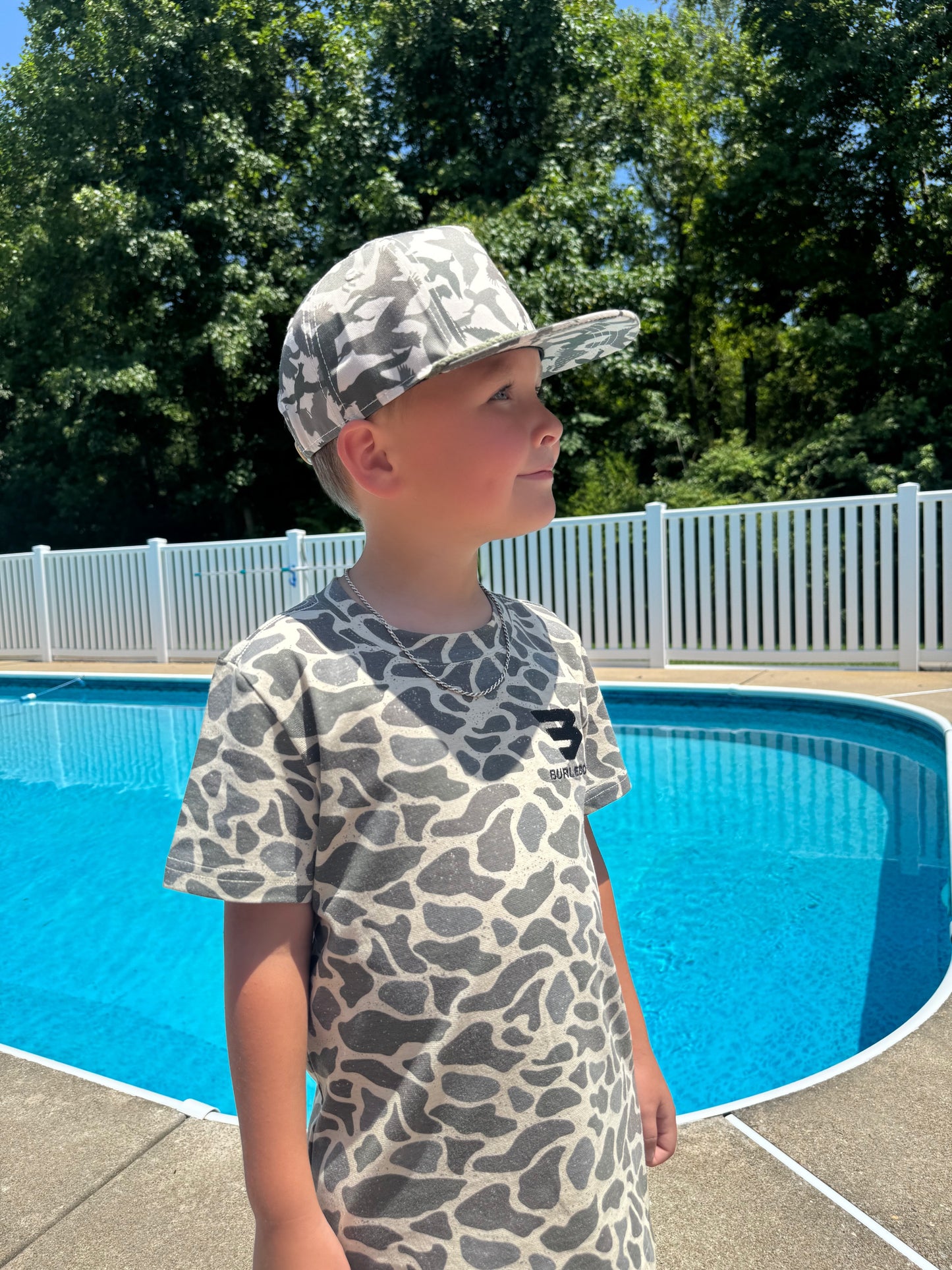 Kids Camo Duck Snapback
