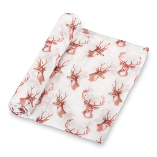 OH DEER MUSLIN SWADDLE