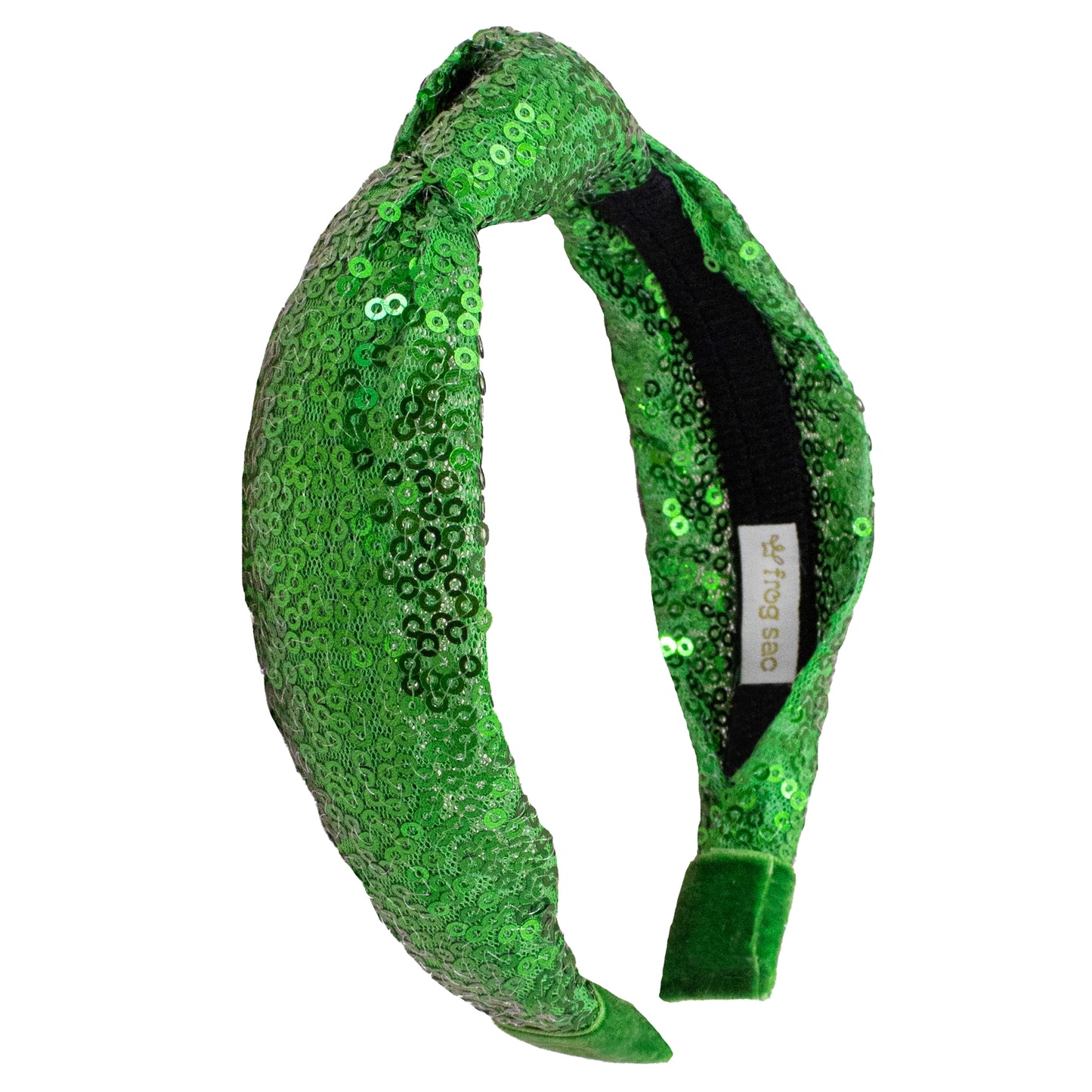 Green Sequin Kids Knot Headband