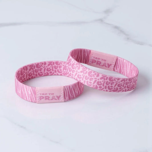 Tap To Pray Wristband – Safari Rose