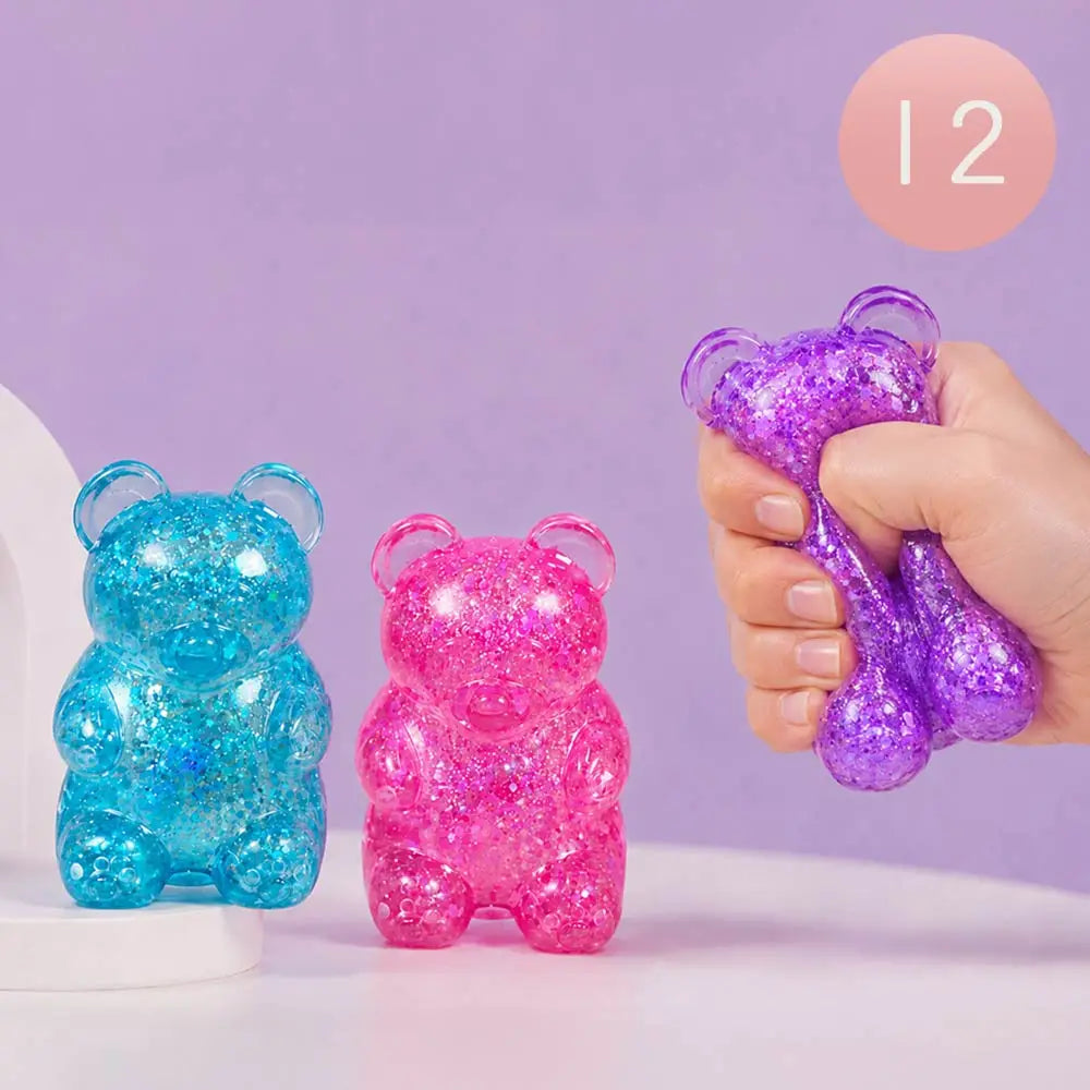GLITTER GUMMY BEAR SQUISHY
