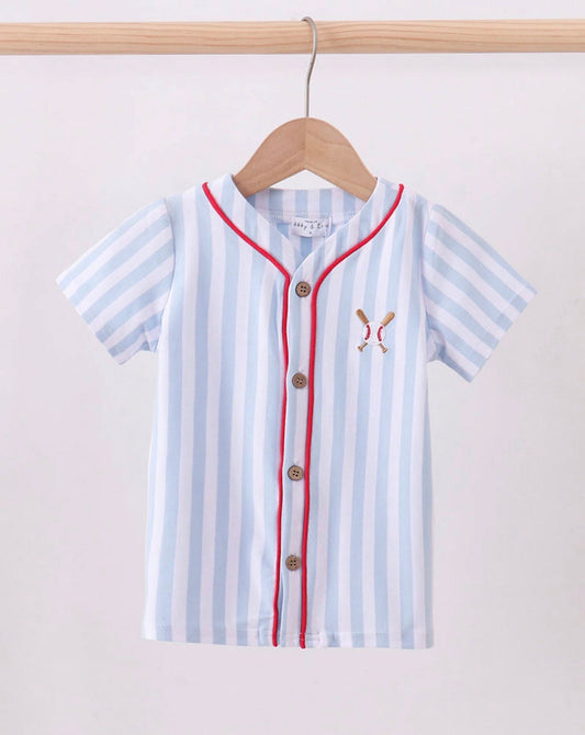 STRIPED BASEBALL SHIRT