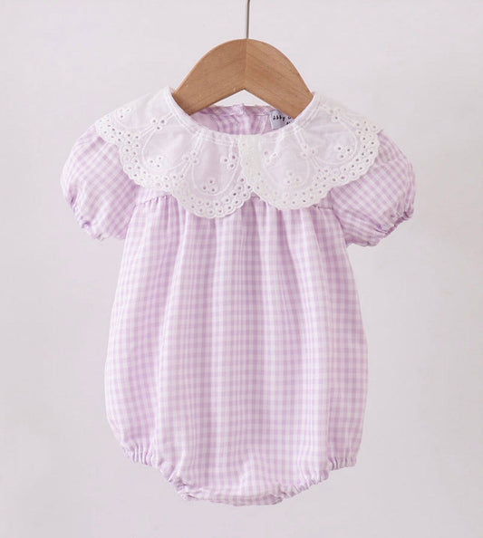 GINGHAM GRACE BUBBLE IN PURPLE