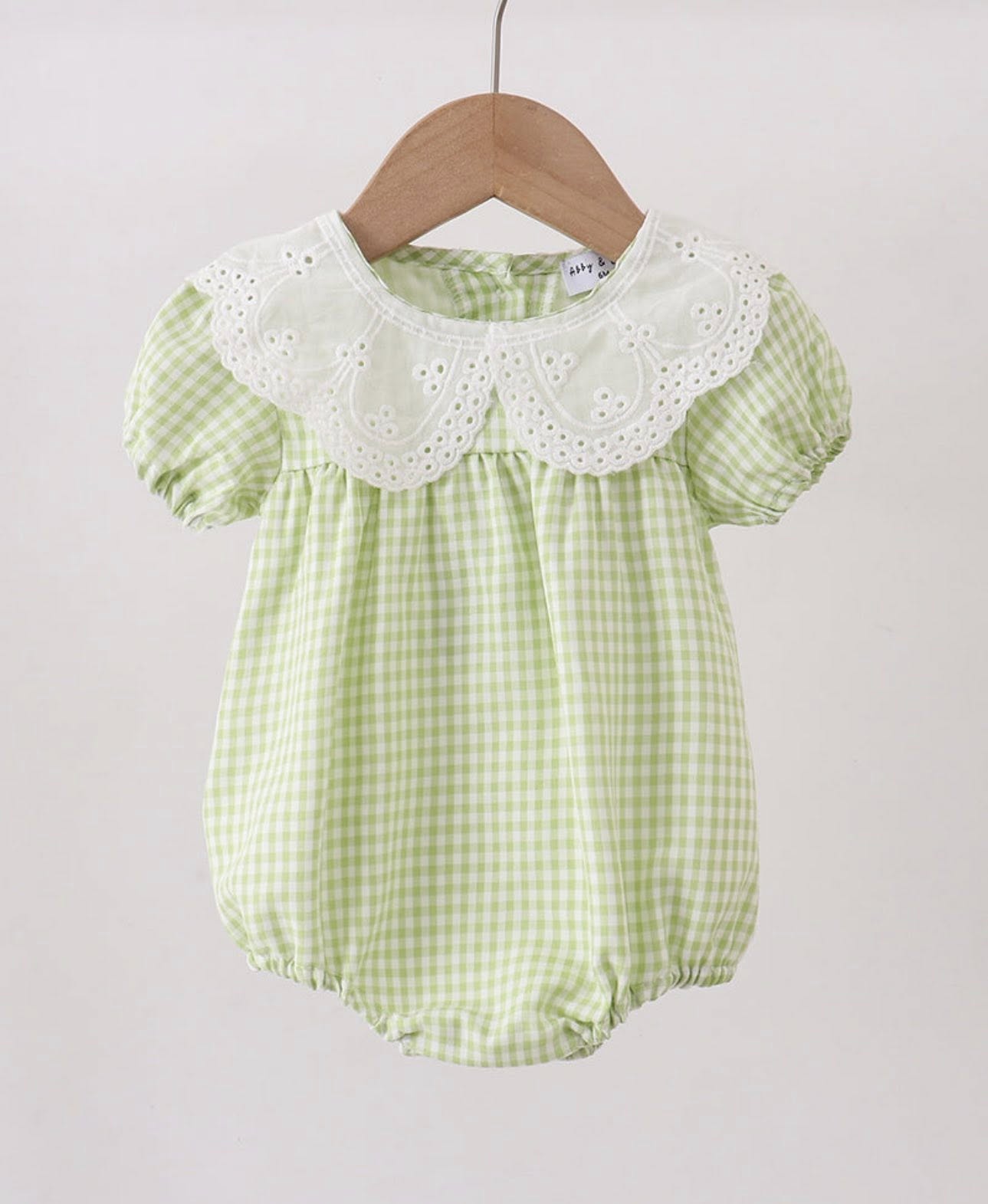 GINGHAM GRACE BUBBLE IN GREEN