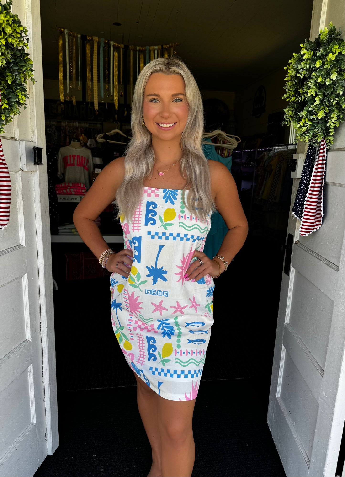 SEASIDE POSTCARD DRESS