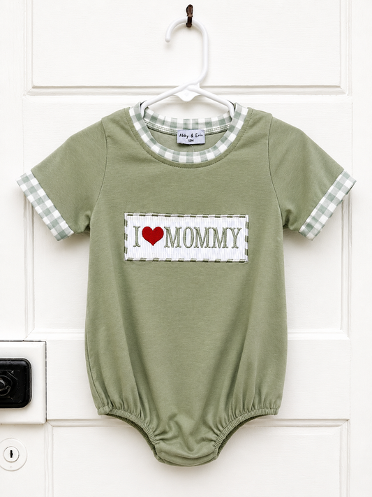 I <3 MOMMY SAGE BUBBLE