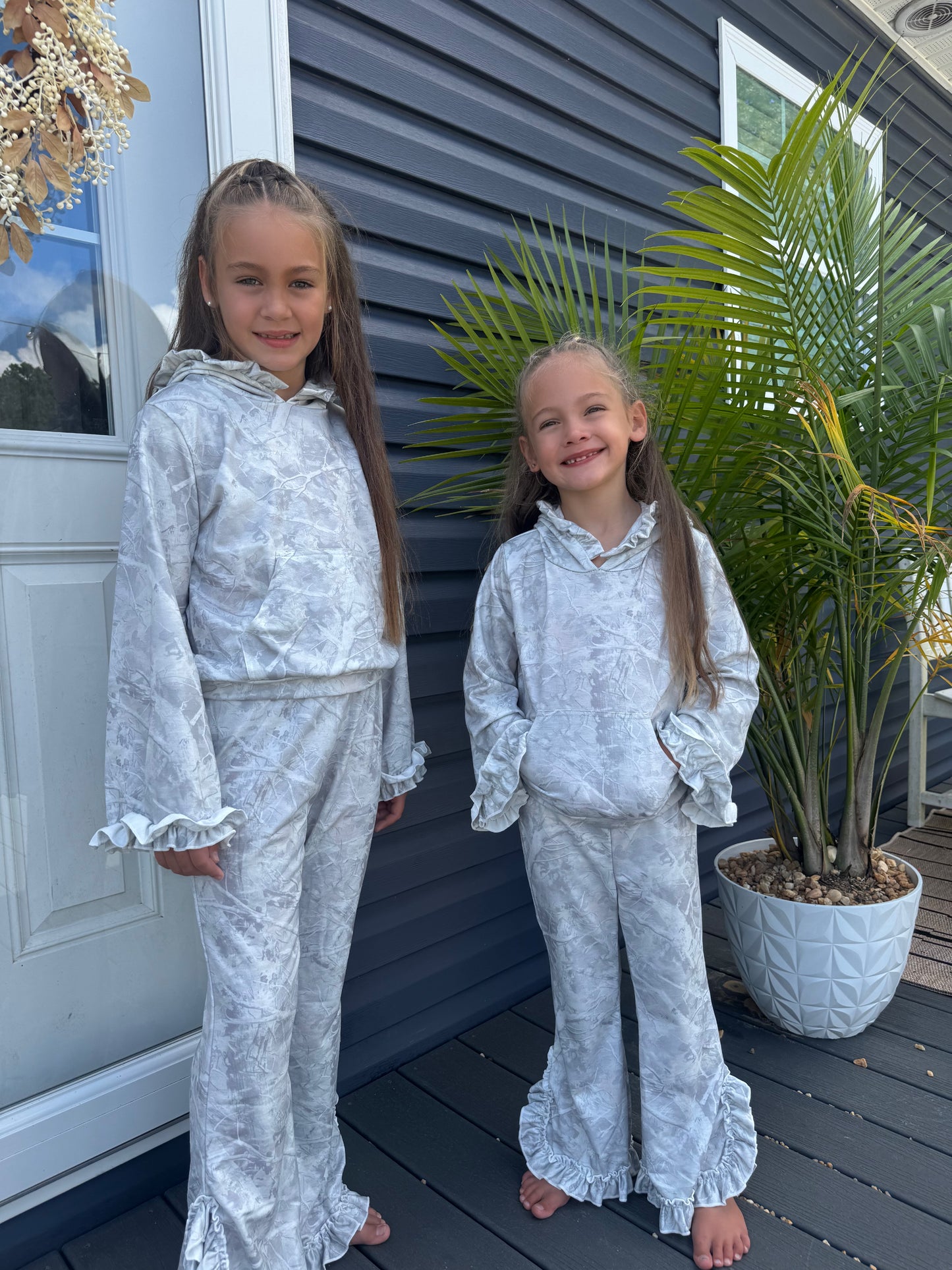 Camo Ruffle Lounge Set