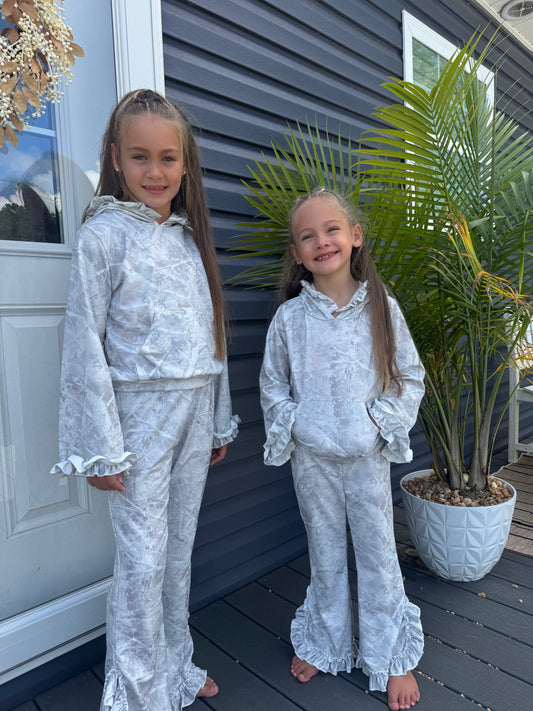 Camo Ruffle Lounge Set