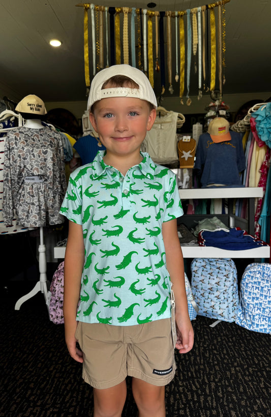 BLUE ALLIGATORS POLO SHIRT
