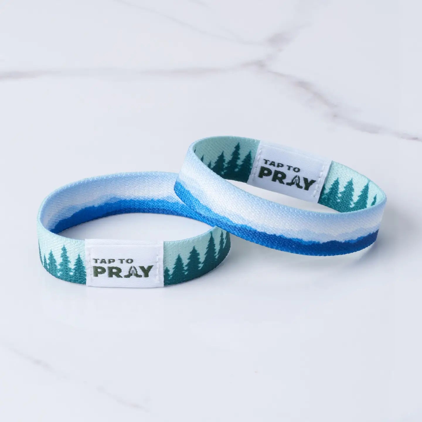 Tap To Pray Wristband - Mountains & Forests