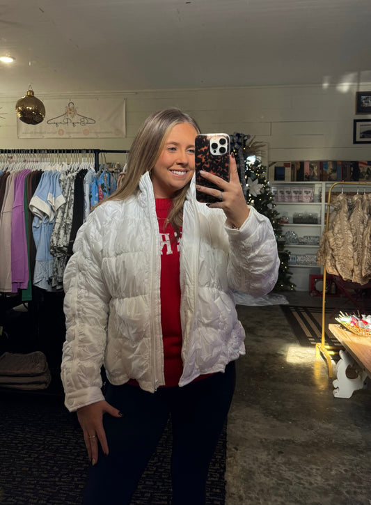 PUFFER JACKET IN WHITE