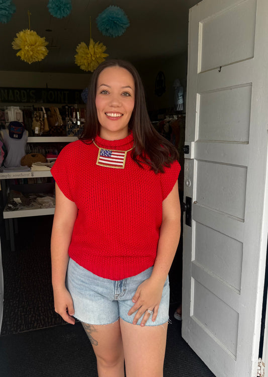 BREEZY KNIT IN RED