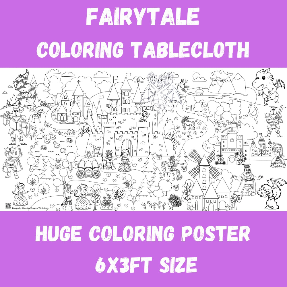FAIRYTALE COLORING TABLECLOTH