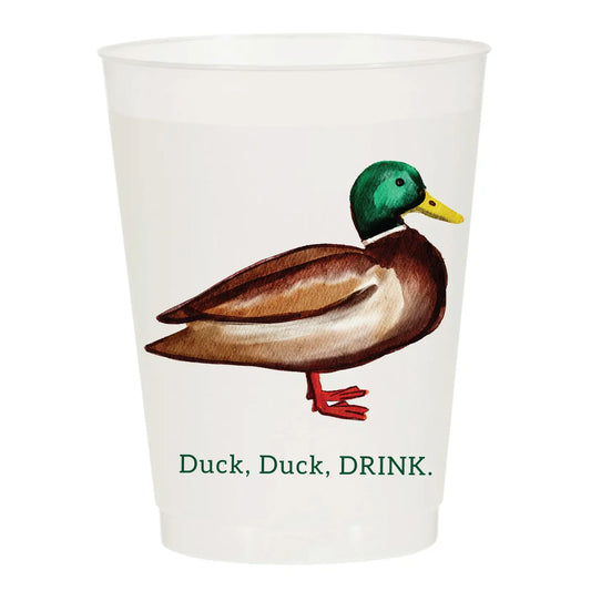 Duck Duck Drink Frosted Cups | Set of 6
