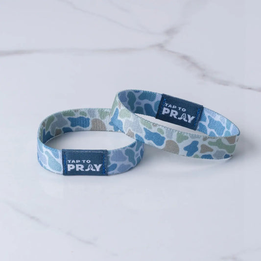 Tap To Pray Wristband – River Rock Camo - Moss & Slate
