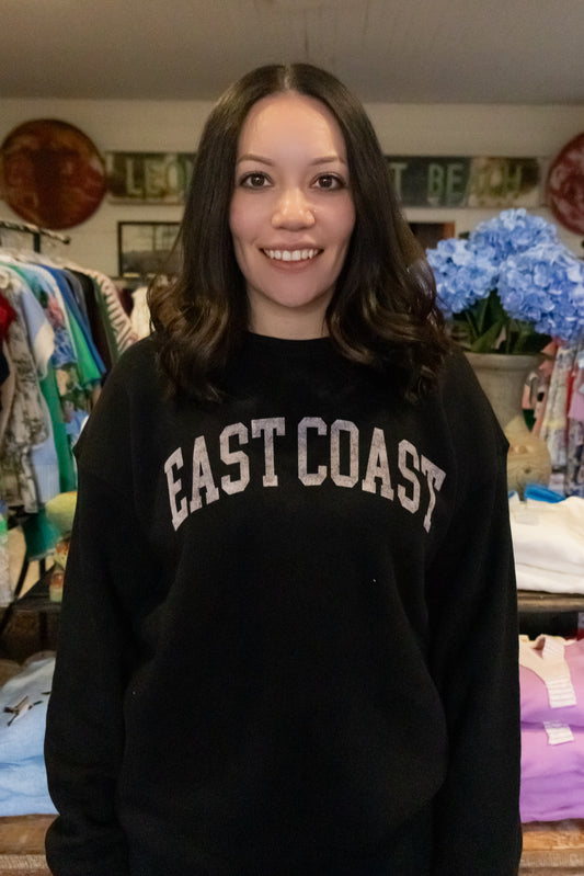 EAST COAST CREWNECK IN BLACK