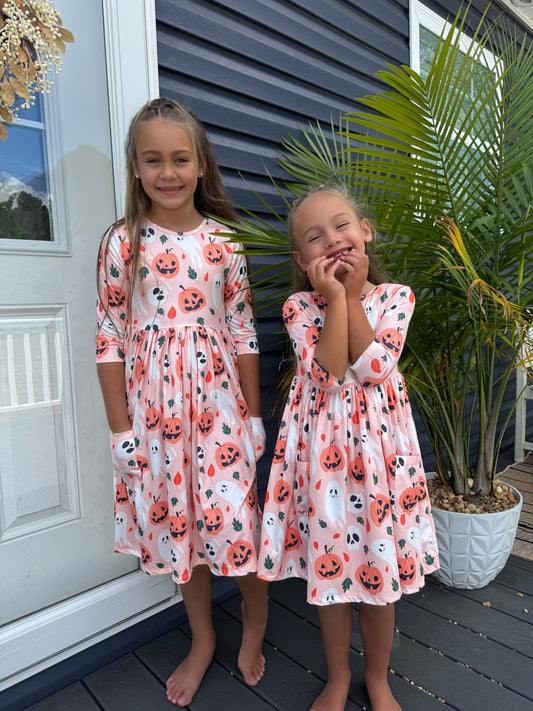 Pumpkin Peekaboo Dress