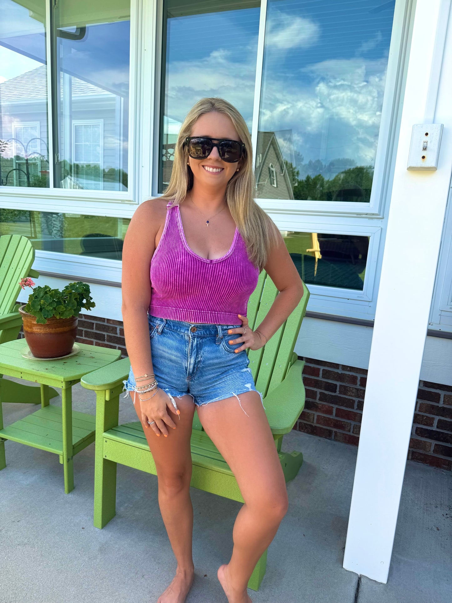 Everyday Racerback Tank in Plum