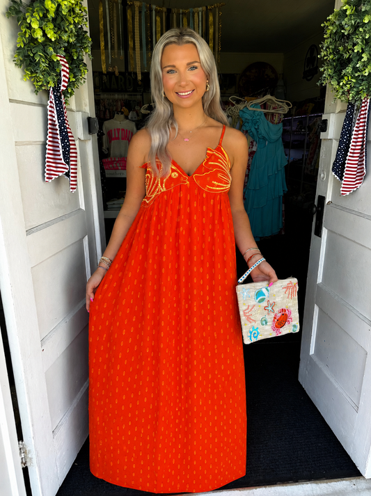 MERMAID MUSE MAXI IN ORANGE
