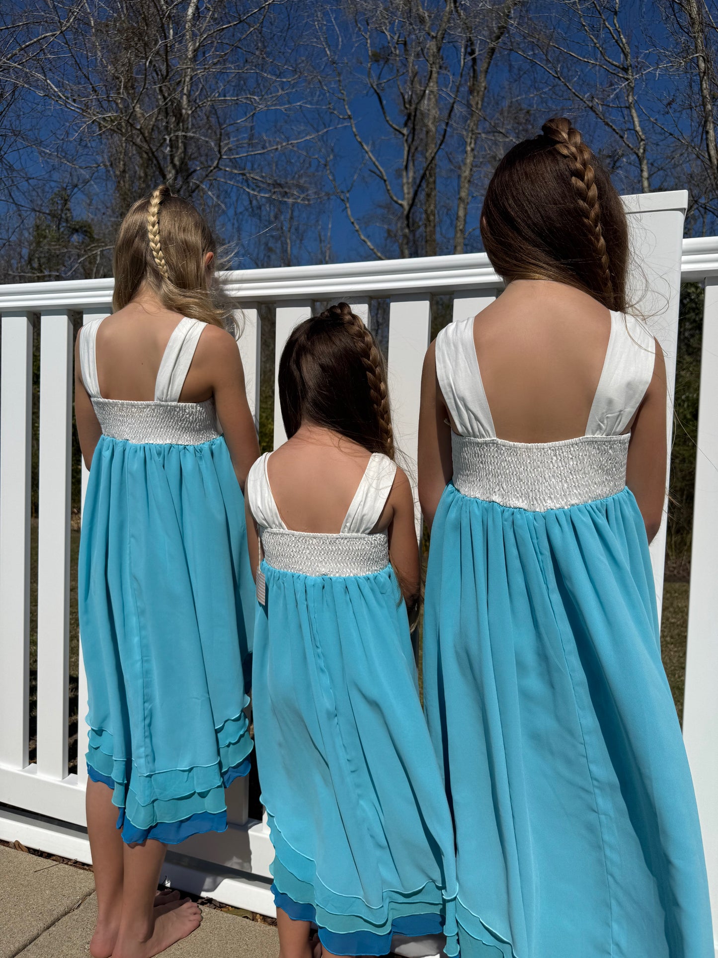 Skies of Blue Hi-Lo Dress