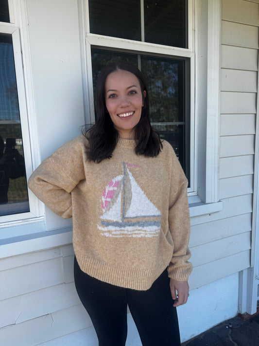 SAIL AWAY SWEATER IN BUTTER