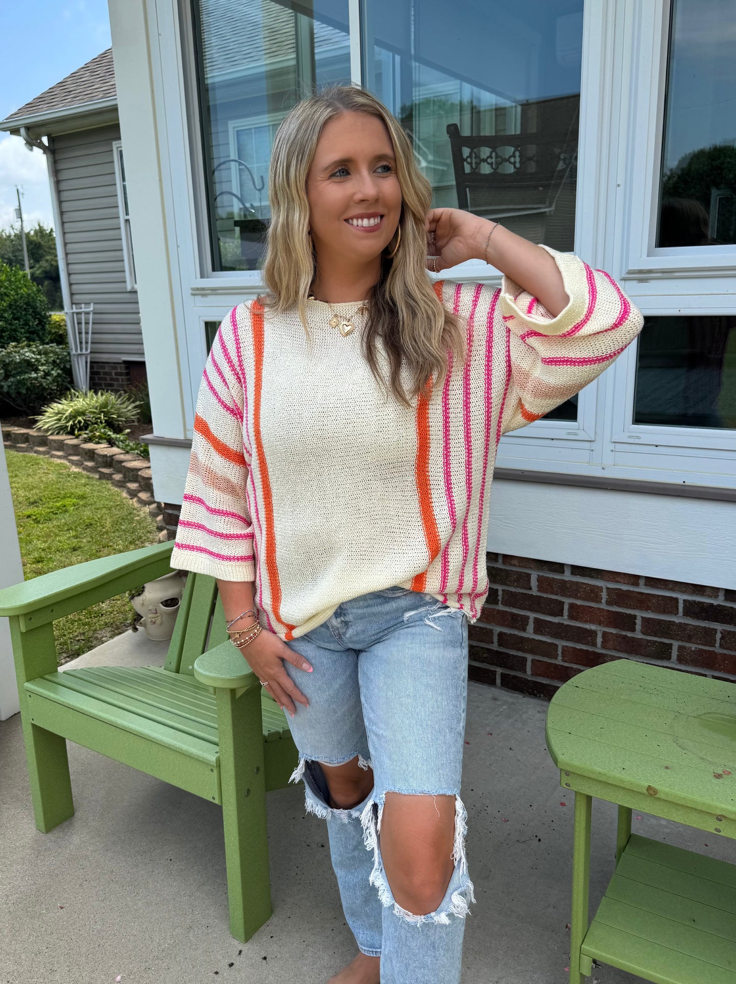 The Harper Striped Sweater