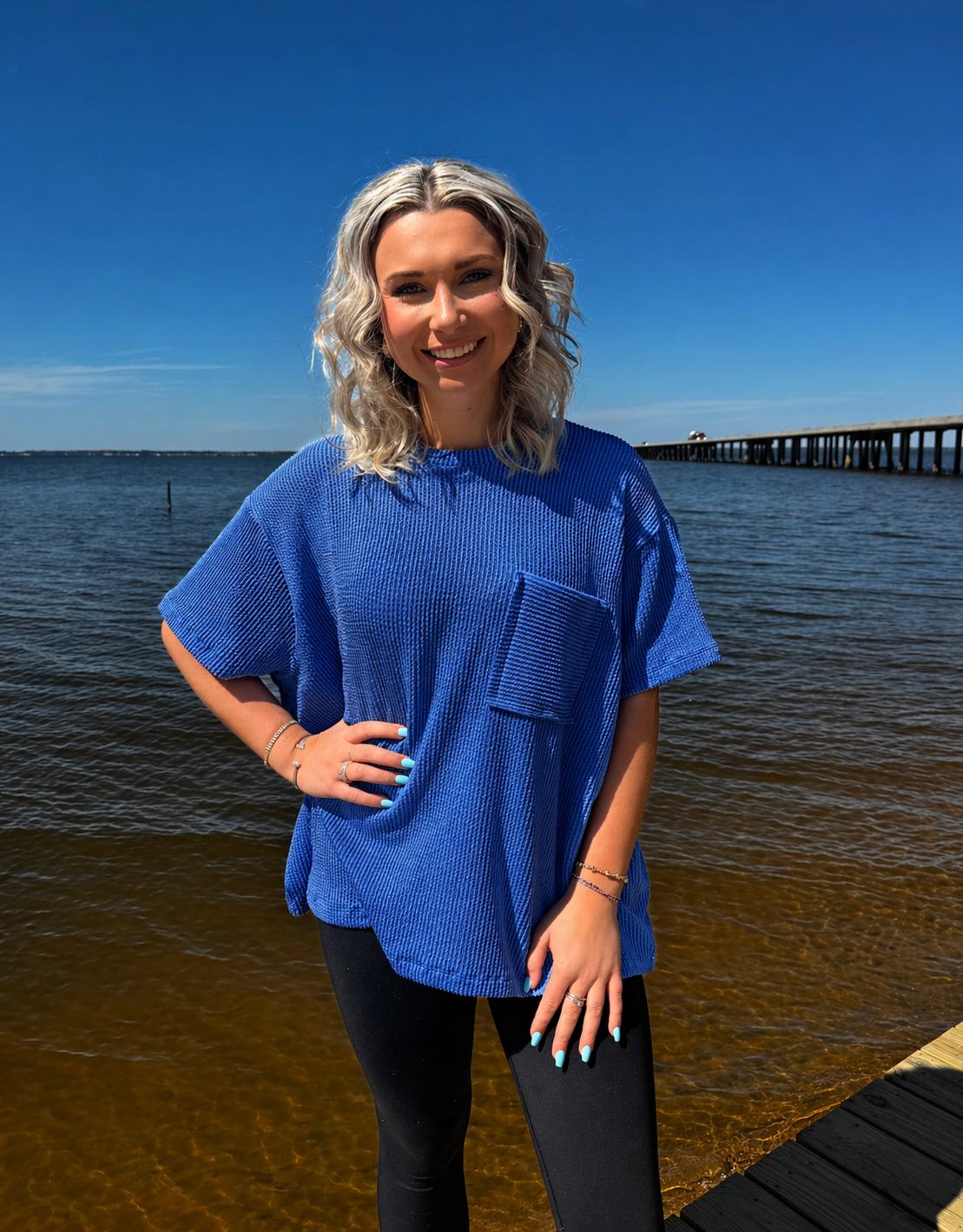 EVERYDAY STAPLE TOP IN CLASSIC BLUE