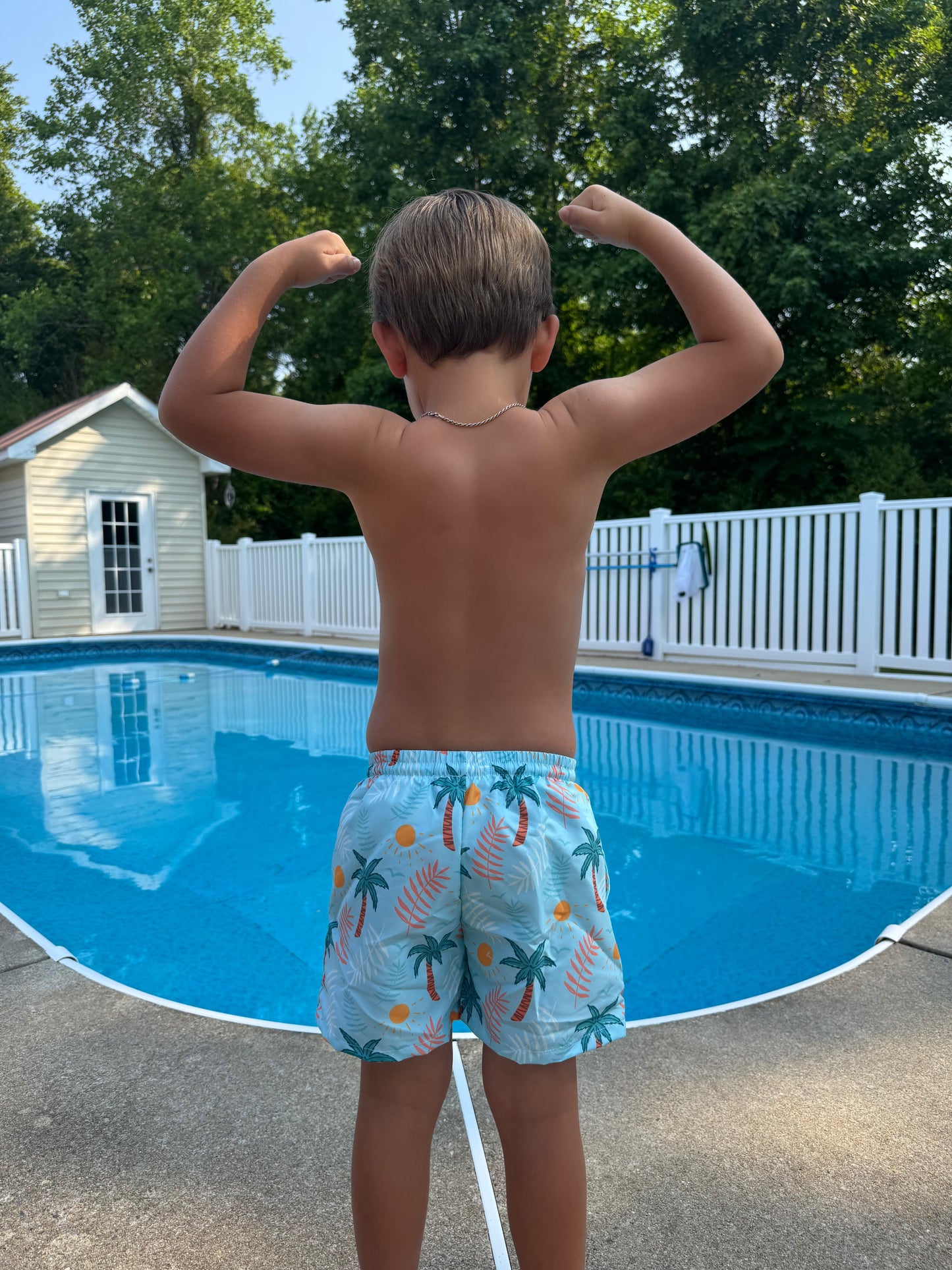 Palm Tree Swim Trunks