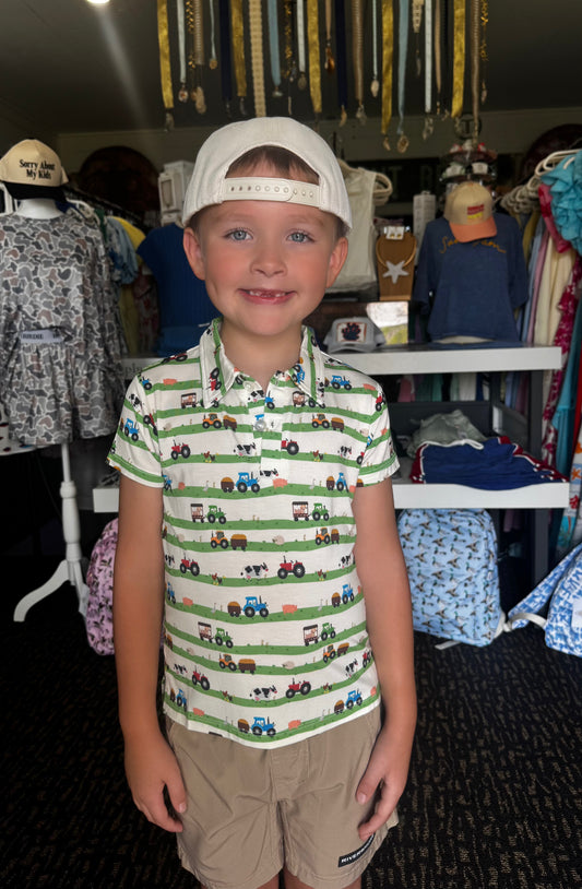FARM STRIPES POLO SHIRT