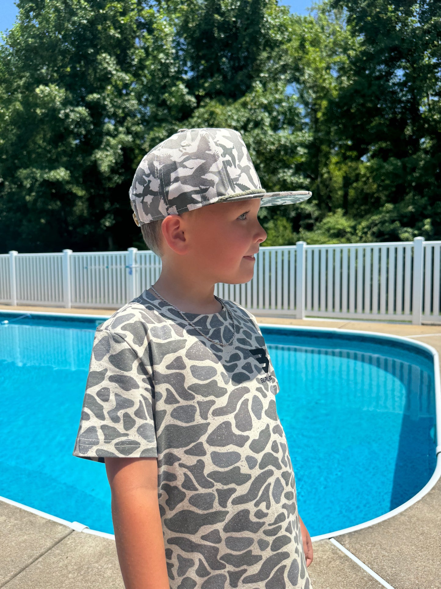Kids Camo Duck Snapback