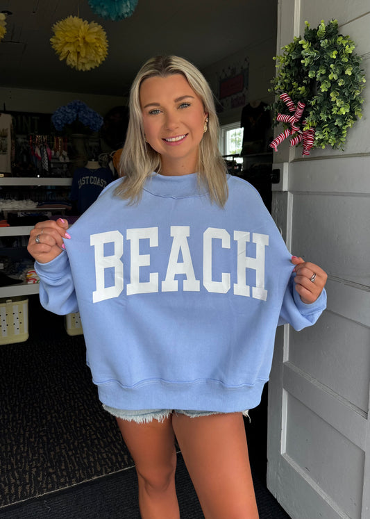 BEACH/LAKE REVERSIBLE MOCKNECK