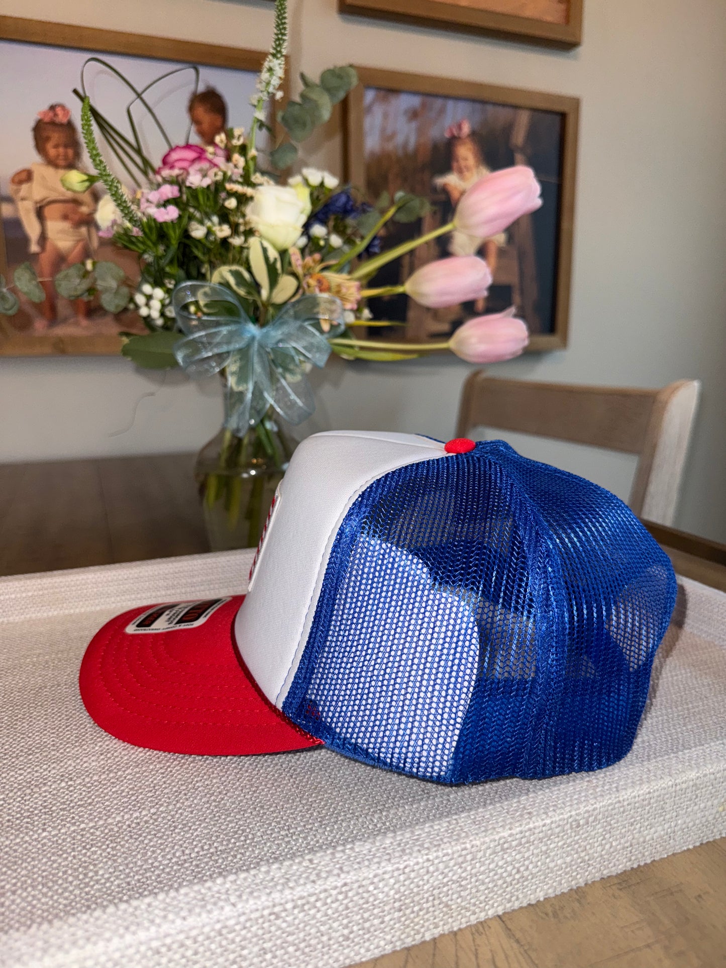 American Flag Trucker Hat