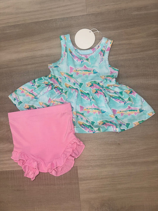 Fish Peplum Set