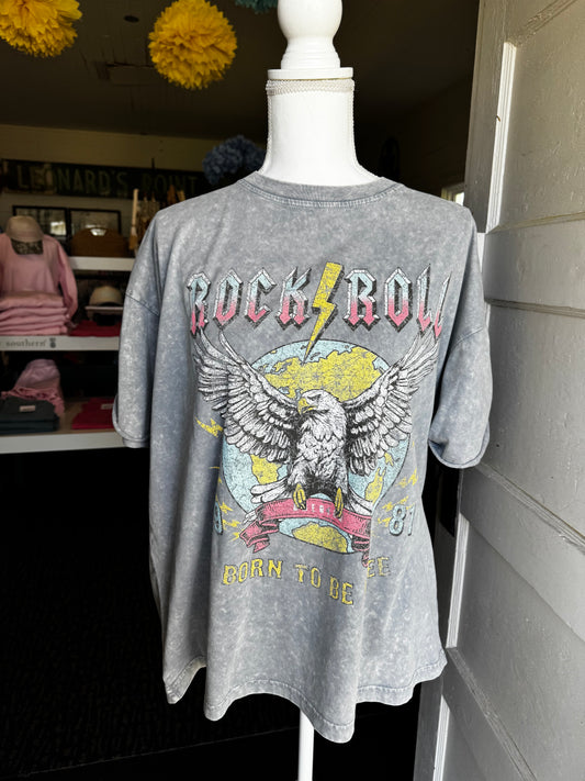 ROCK & ROLL FULL LENGTH TEE - SIZE MEDIUM