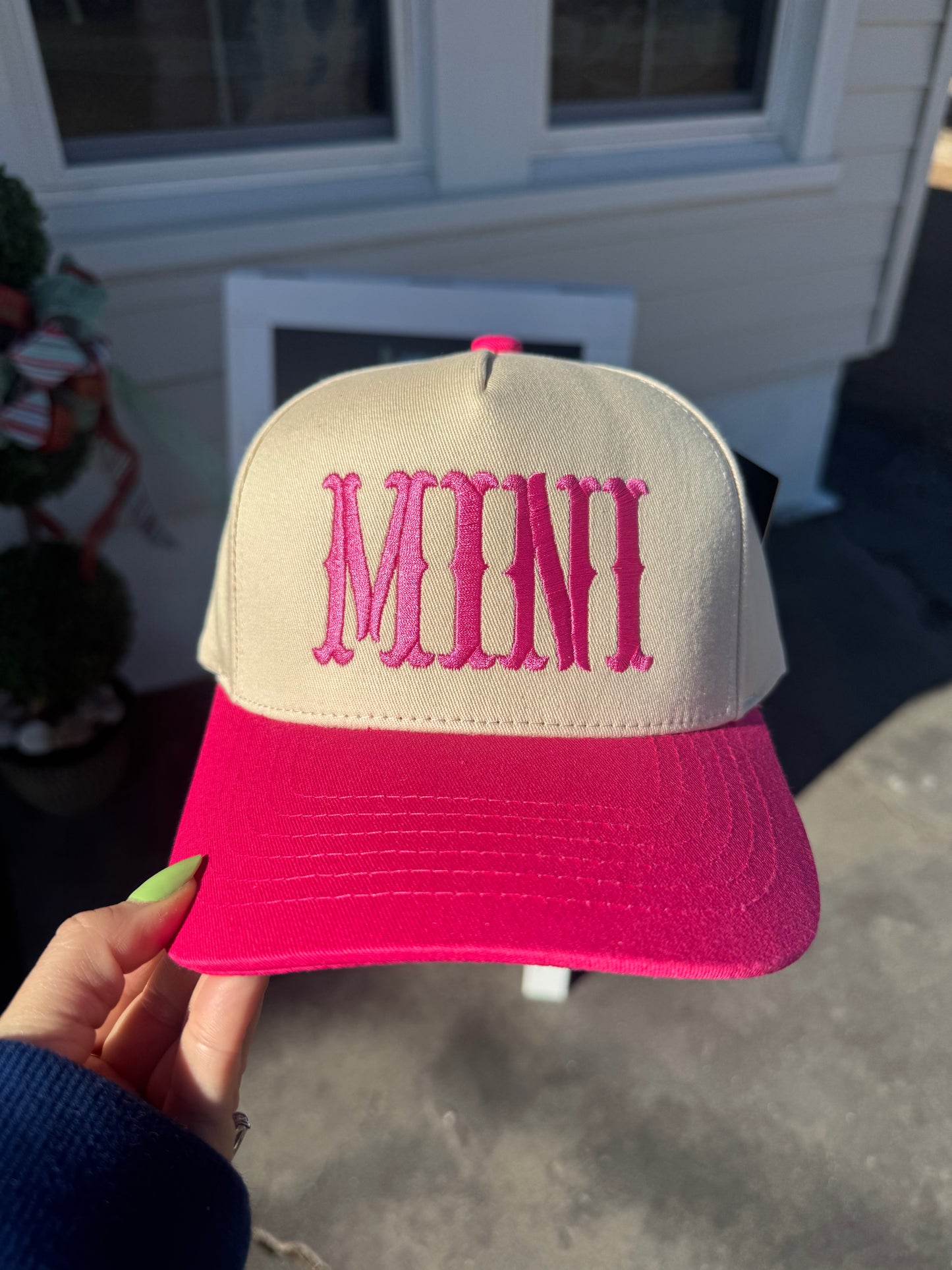 "Mini" Trucker Hat in Hot Pink