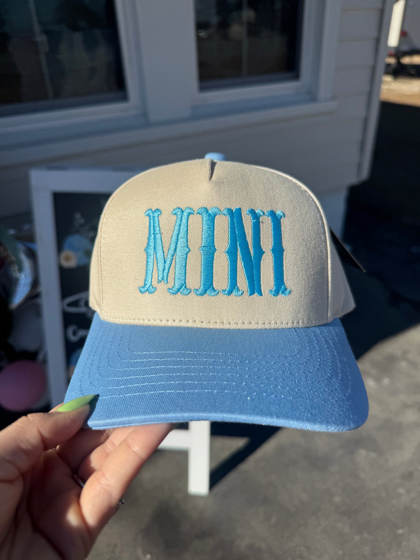 "Mini" Trucker Hat in Blue