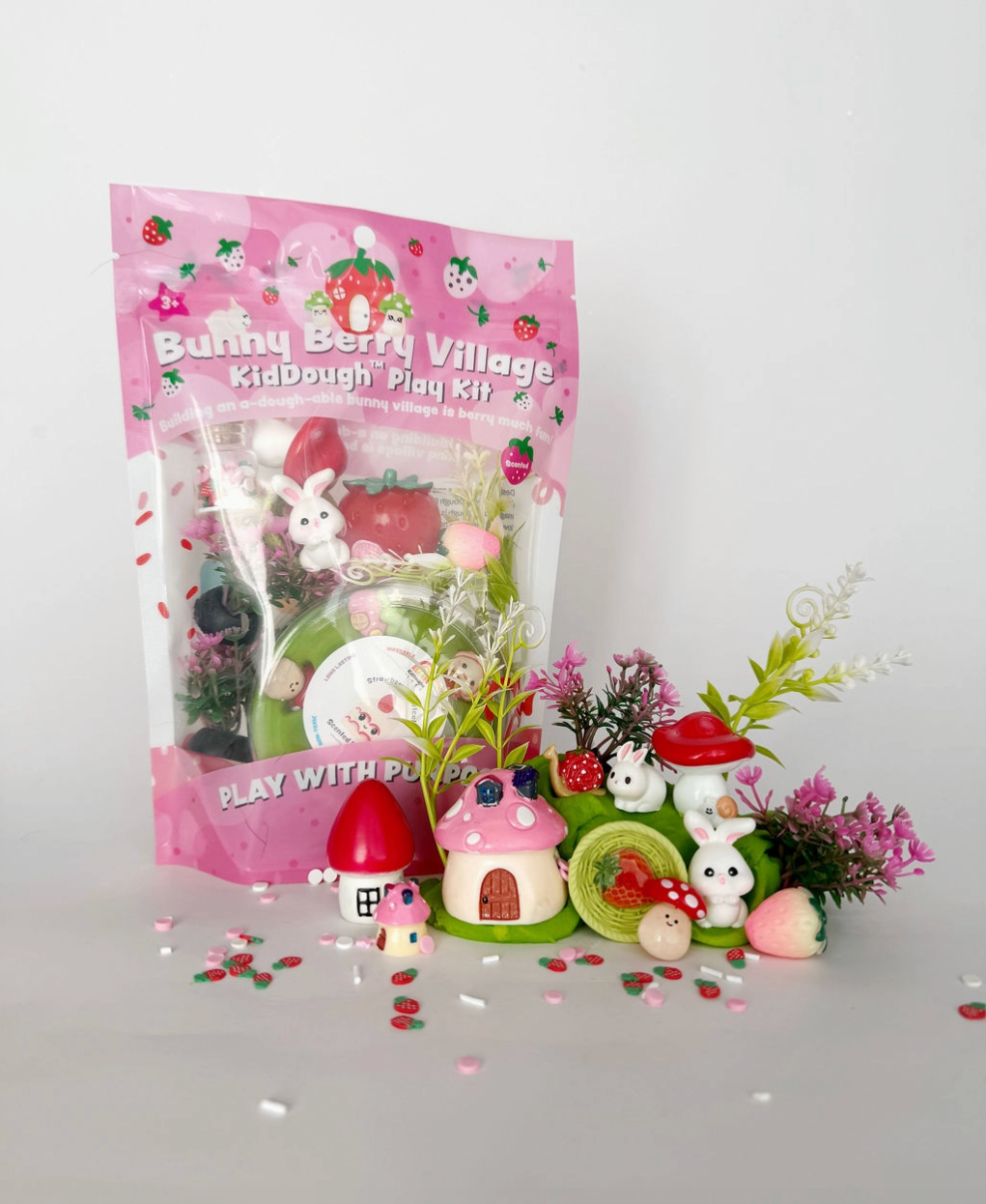 Bunny Berry Village Kiddough Play Kit