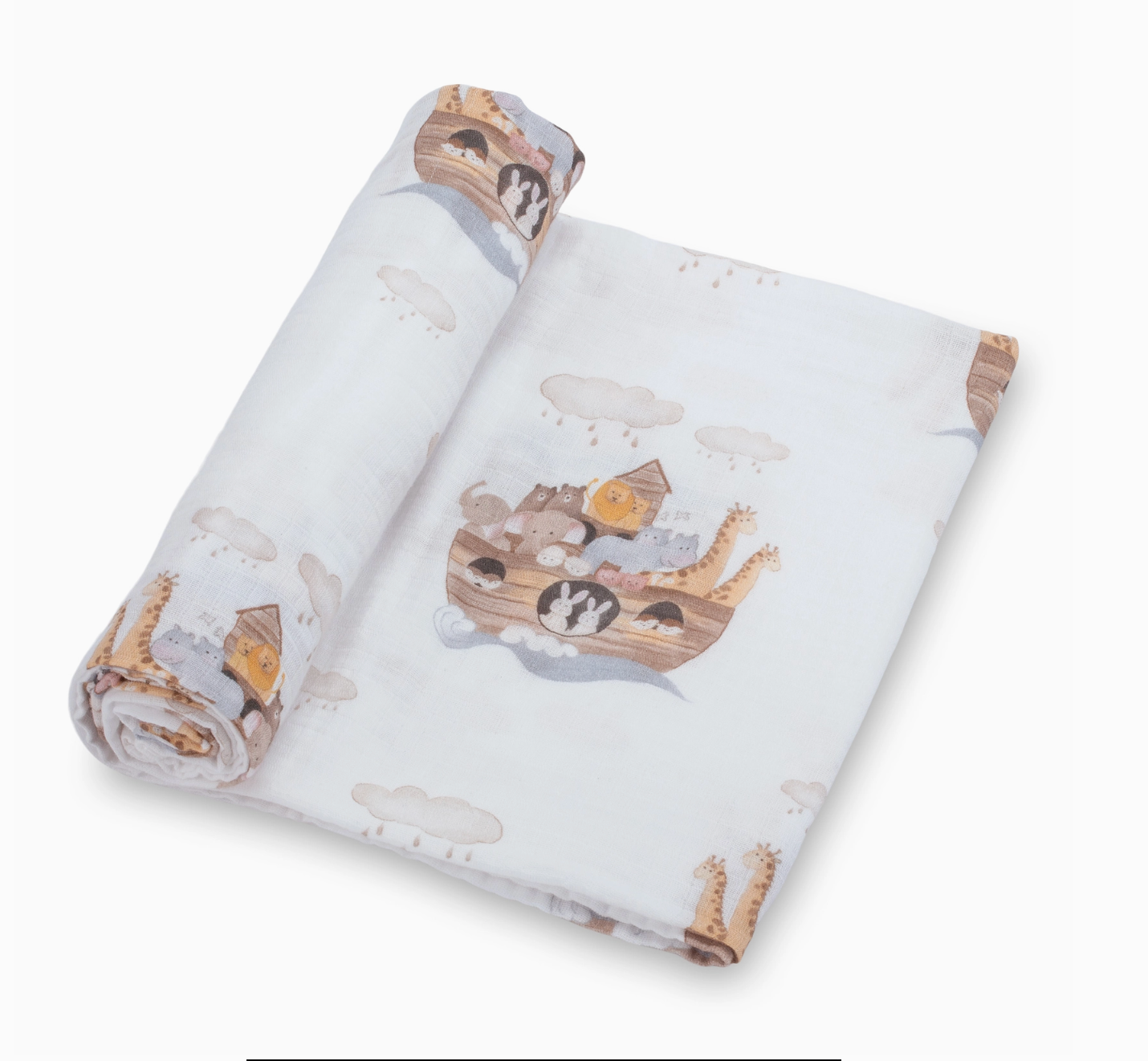Noah's Ark Baby Swaddle Blanket
