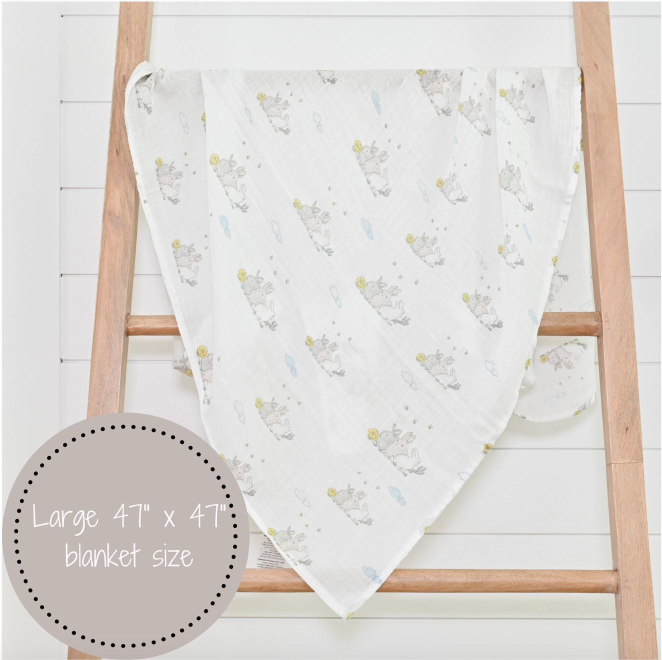 Somebunny Loves You Baby Easter Swaddle Blanket
