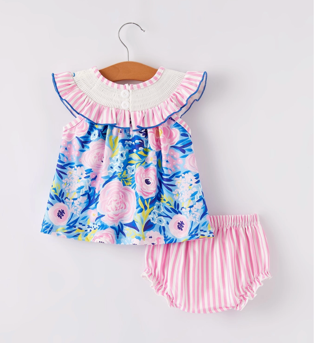 I <3 Mama Floral Bloomers Set