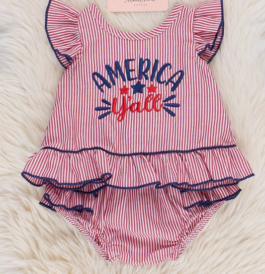 "America Y'all" Bloomer Set