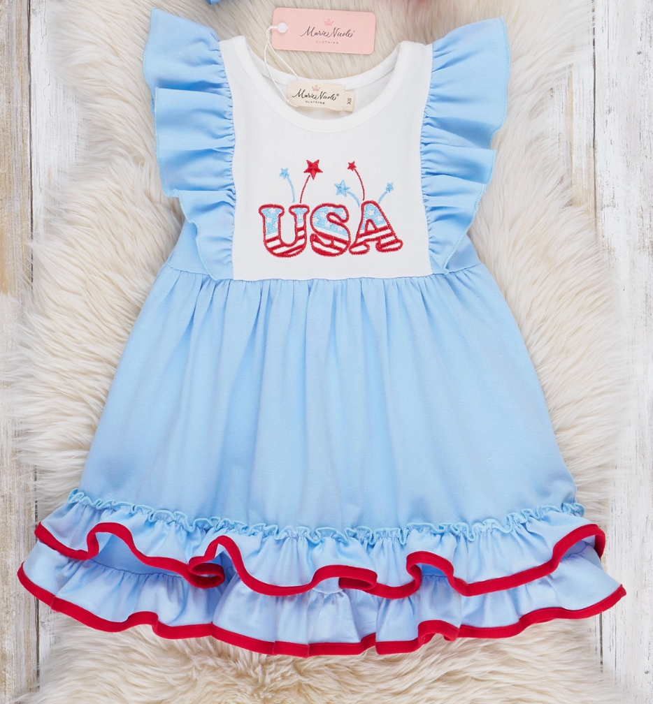 USA Ruffle Dress