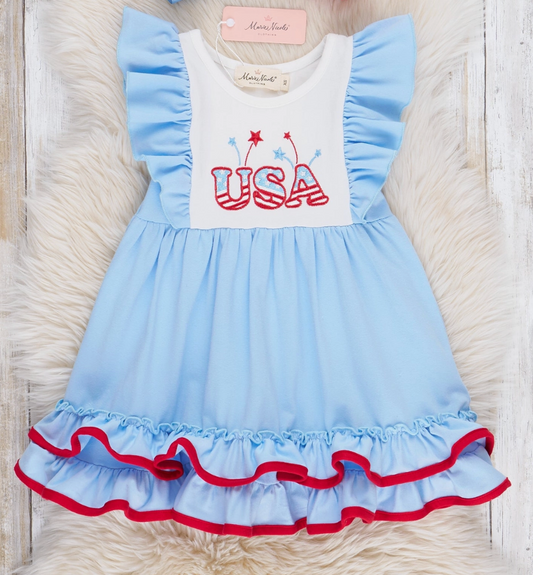 USA Ruffle Dress