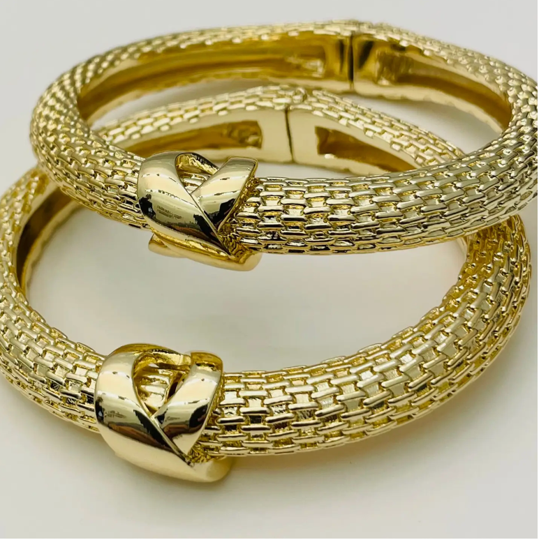 WOVEN HINGED BRACELET