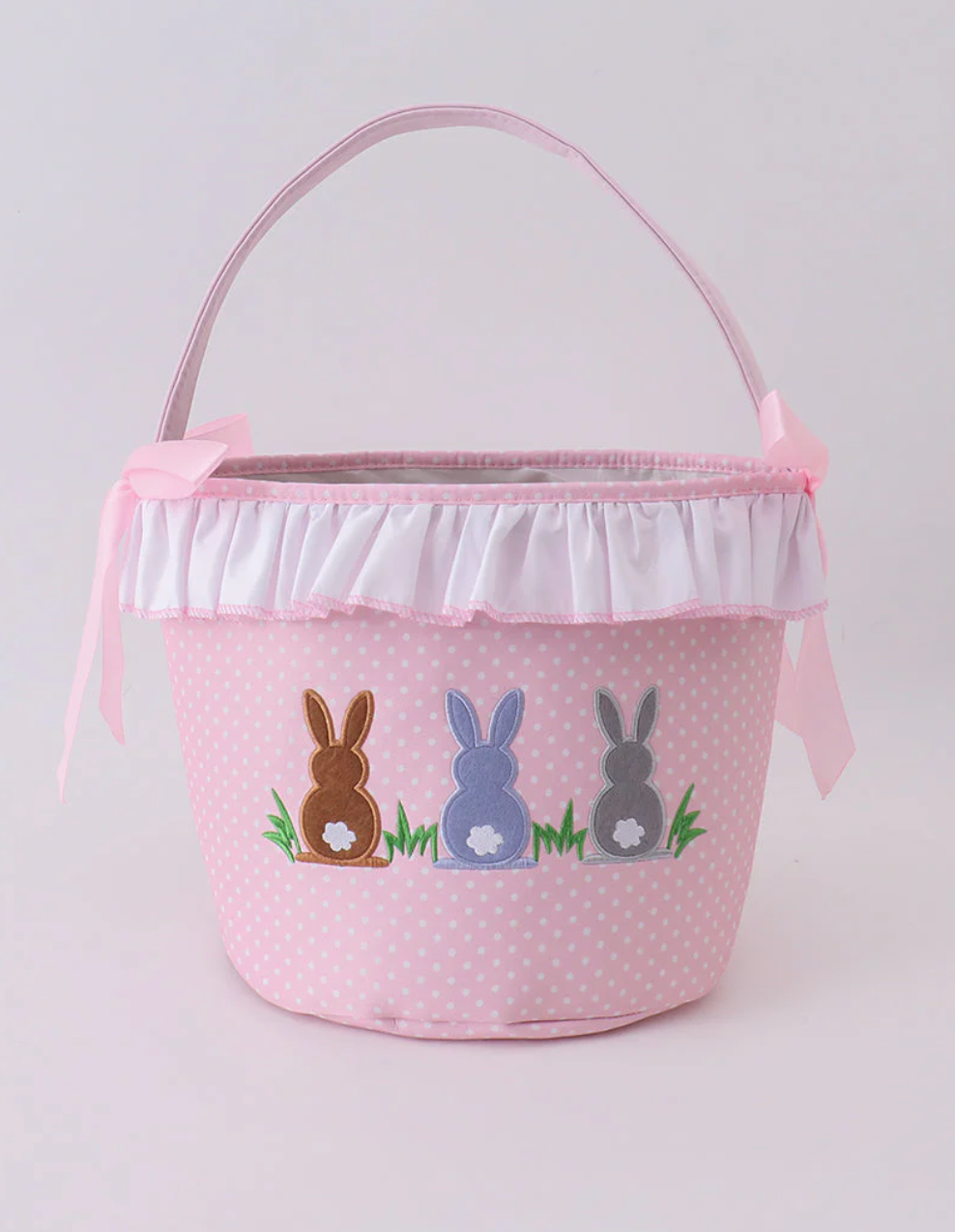 PINK RUFFLE EASTER BASKET