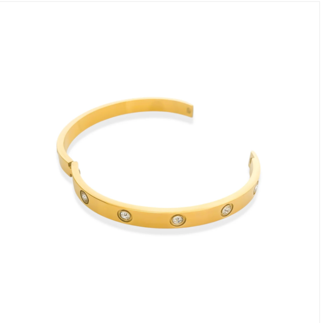 GOLDEN HOUR STAINLESS-STEEL WATERPROOF BANGLE
