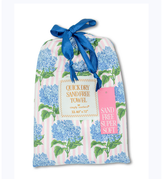 SIMPLY SOUTHERN QUICK DRY TOWEL - HYDRANGEA