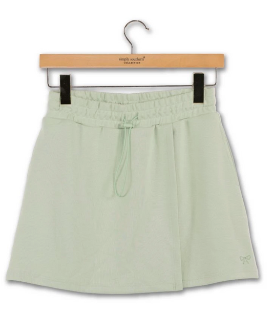 SIMPLY SOUTHERN SKORT IN SAGE