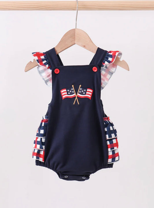 USA FLAG RUFFLE BUBBLE