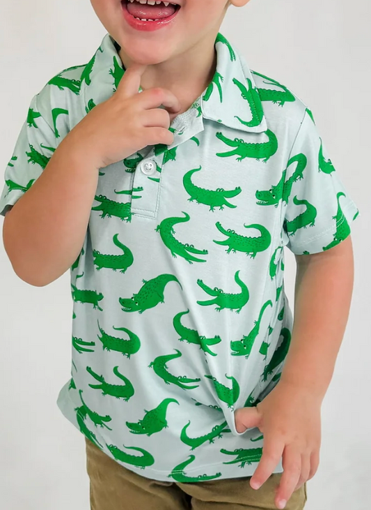 BLUE ALLIGATORS POLO SHIRT